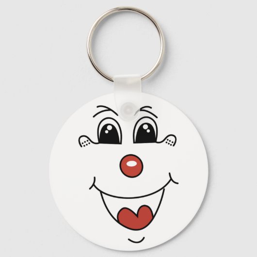 GEKLEURD GEZICHT SLEUTELHANGER (Voorkant)