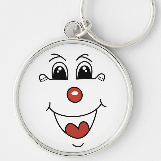 GEKLEURD GEZICHT SLEUTELHANGER (Voorkant)