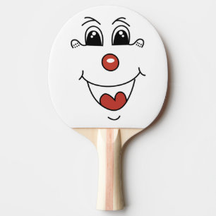 GEKLEURD GEZICHT TAFELTENNISBATJE