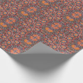 gekleurd glas abstract geometrisch rood roze grijs cadeaupapier (Hoek)