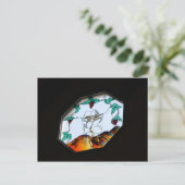 gekleurd glas briefkaart (Staand voorkant)