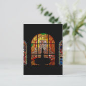 gekleurd glas jesus briefkaart (Staand voorkant)