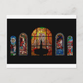 gekleurd glas jesus briefkaart (Voorkant)