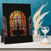 gekleurd glas jesus fotoplaat (Zijkant)