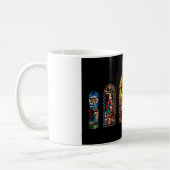 gekleurd glas jesus koffiemok (Links)