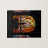 gekleurd glas jesus legpuzzel (Horizontaal)
