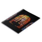 gekleurd glas jesus notitieboek (Linkerzijde)