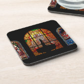 gekleurd glas jesus onderzetter (Linkerzijde)