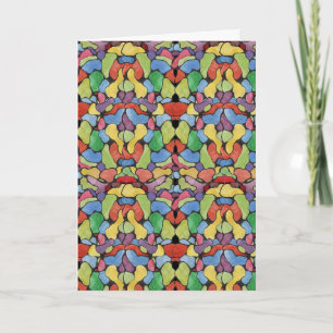 gekleurd glas kaart