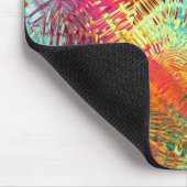 gekleurd glas ziet er uit mousepad muismat (Hoek)