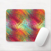 gekleurd glas ziet er uit mousepad muismat (Met muis)