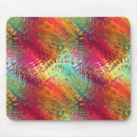 gekleurd glas ziet er uit mousepad muismat (Voorkant)