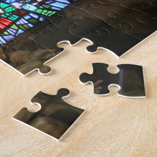gekleurd glasbeeld legpuzzel (Zijkant)