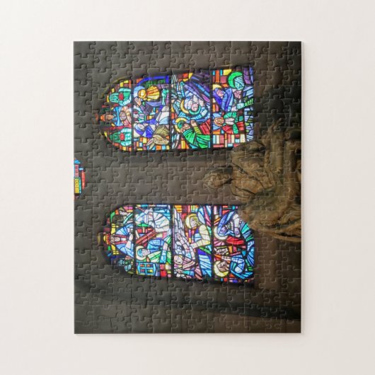 gekleurd glasbeeld legpuzzel (Verticaal)