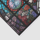 gekleurd glasonthaarde rijst in wonderland tissuepapier (Detail)