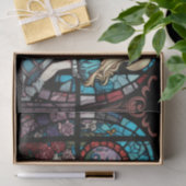 gekleurd glasonthaarde rijst in wonderland tissuepapier (Geschenk)