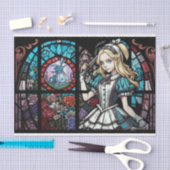 gekleurd glasonthaarde rijst in wonderland tissuepapier (Craft)