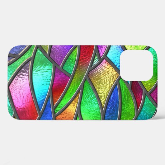 Gekleurd Glaspatroon 3D Textuur Case-Mate iPhone Case (Achterkant (horizontaal))