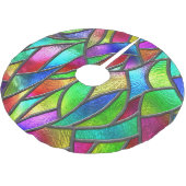 Gekleurd Glaspatroon 3D Textuur Kerstboom Rok (Gekanteld)