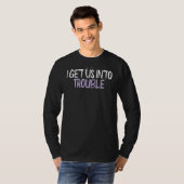 gekleurd hart dat ons in de problemen brengt met G T-shirt (Voorkant volledig)