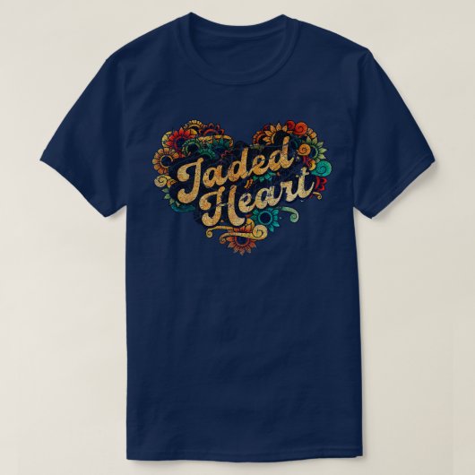 Gekleurd hart t-shirt (Design voorkant)