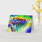 Gekleurd ijs kaart (Gele Bloem)