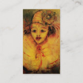 gekleurd in geelbruin visitekaartje (Achterkant)