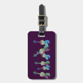 Gekleurd koord van Violins Bagagelabel (Voorkant verticaal)
