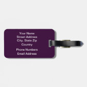 Gekleurd koord van Violins Bagagelabel (Achterkant horizontaal)