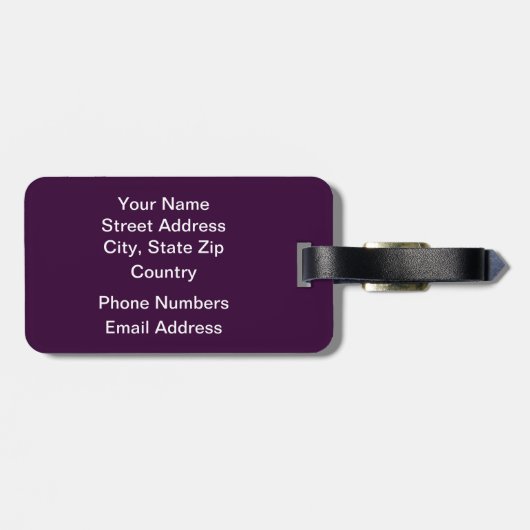 Gekleurd koord van Violins Bagagelabel (Achterkant horizontaal)