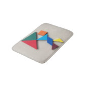 gekleurd man met loogkade badmat (Gekanteld)