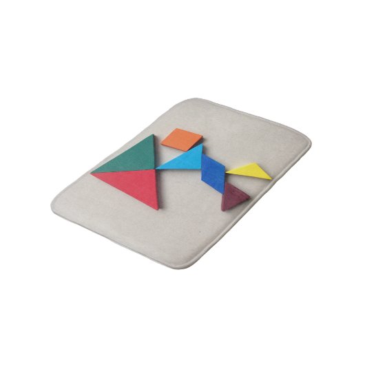 gekleurd man met loogkade badmat (Gekanteld)