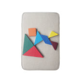 gekleurd man met loogkade badmat (Voorkant Verticaal)