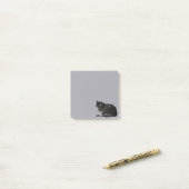 Gekleurd met gestript kattenfototoestel Paars Post-it® Notes (Op bureau)