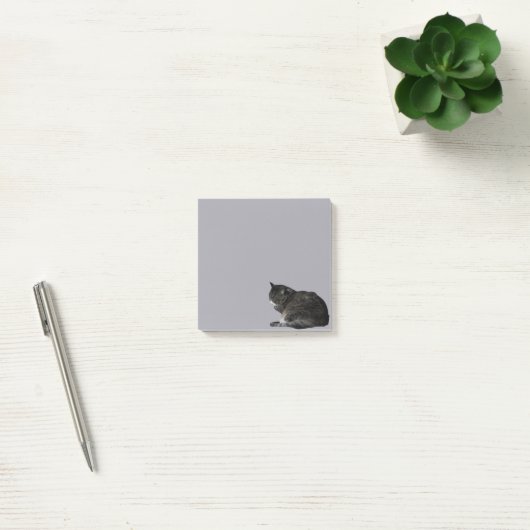 Gekleurd met gestript kattenfototoestel Paars Post-it® Notes (Kantoor)