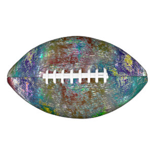 gekleurd met groeven en gevilde verf american football