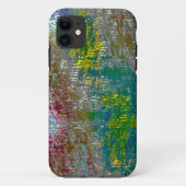 gekleurd met groeven en gevilde verf Case-Mate iPhone case (Achterkant)