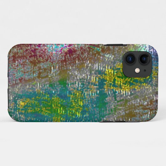 gekleurd met groeven en gevilde verf Case-Mate iPhone case (Achterkant (horizontaal))