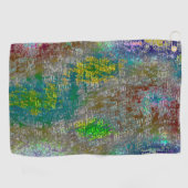 gekleurd met groeven en gevilde verf golfhanddoek (Horizontaal)