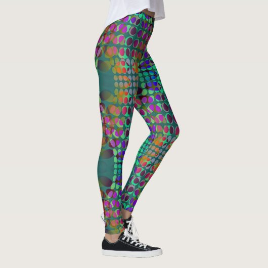 gekleurd met orderly Chaos Wallpaper Leggings (Rechts)
