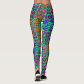 gekleurd met orderly Chaos Wallpaper Leggings (Achterkant)