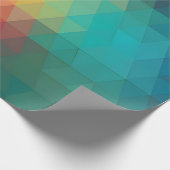 Gekleurd neonglas patroon cadeaupapier (Hoek)