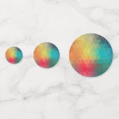 Gekleurd neonglas patroon confetti (Voorkanten)