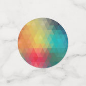 Gekleurd neonglas patroon confetti (Kleine voorkant)