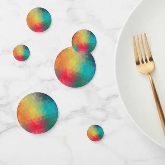 Gekleurd neonglas patroon confetti (Groep)