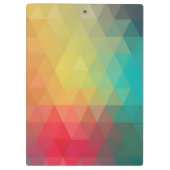 Gekleurd neonglas patroon klembord (Achterkant)