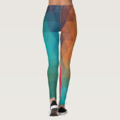Gekleurd neonglas patroon leggings (Achterkant)
