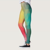 Gekleurd neonglas patroon leggings (Links)