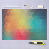 Gekleurd neonglas patroon tissuepapier (Craft)