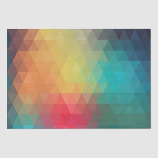 Gekleurd neonglas patroon tissuepapier (Voorkant)